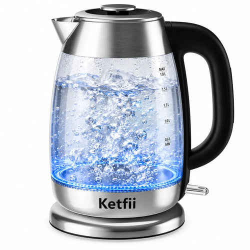 1.8L Borosilicate Glass Electric Kettle ketfii electric kettle