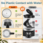 No Plastic Contact with Water ketfii electric kettle